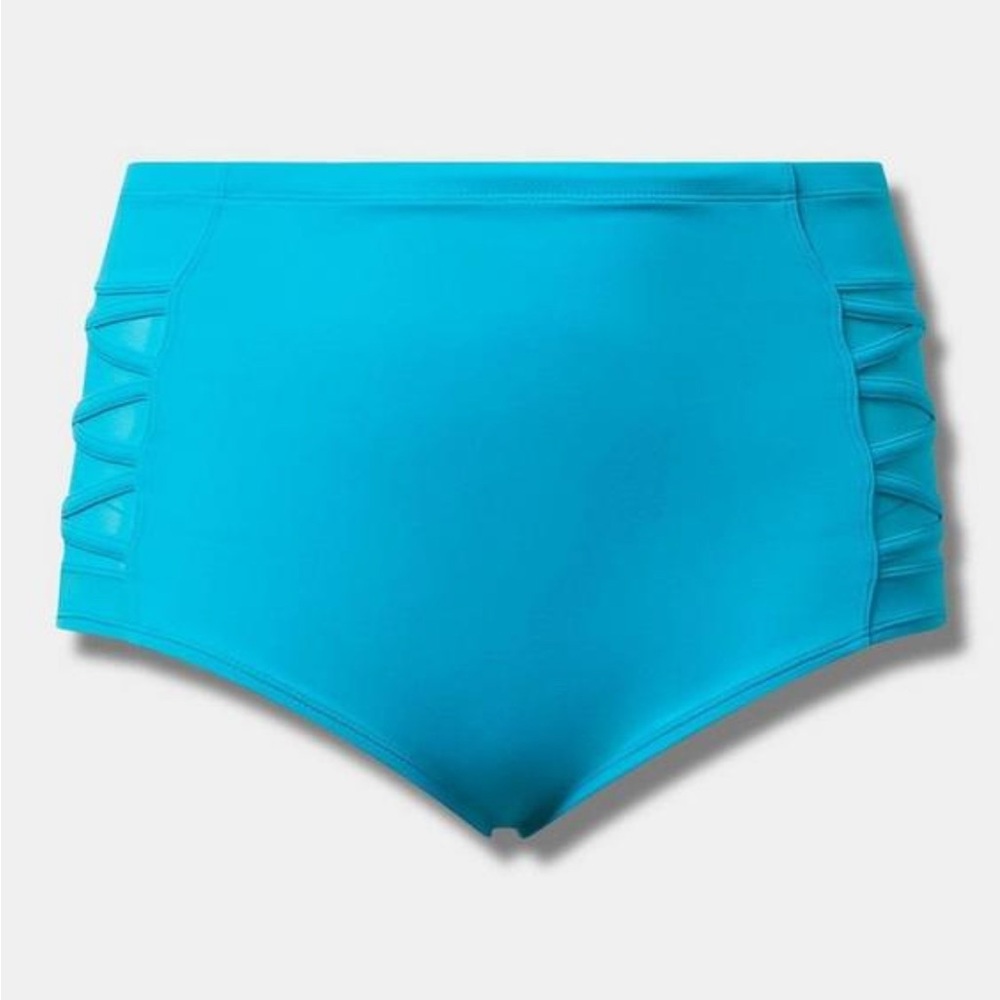Torrid Blue Ruffle Bikini Set - Picture 3 of 4
